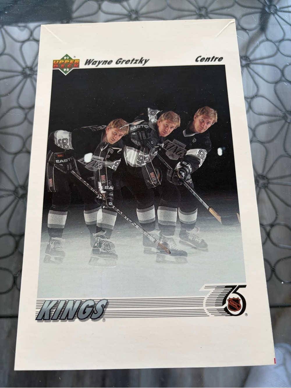 Wayne Gretzky 1991/92 Upper Deck Box Bottom  Hockey Card